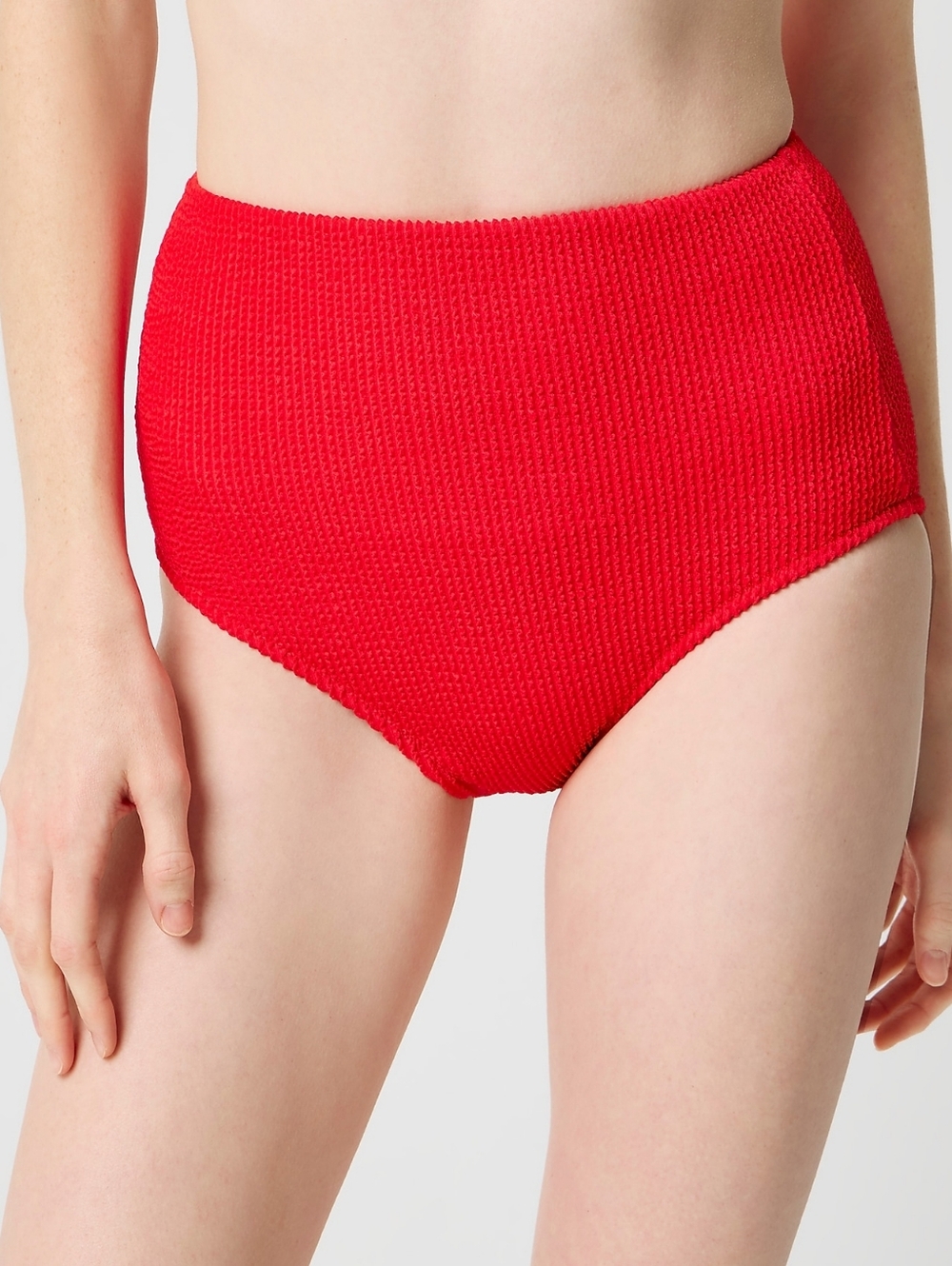Scrunchie high-waisted bikini bottom NWT